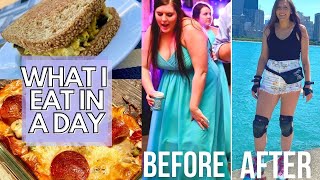 WHAT I EAT IN A DAY | My Weight Loss Journey | Breakfast Sandwich, Snacks, & 2ID Detroit Pizza!
