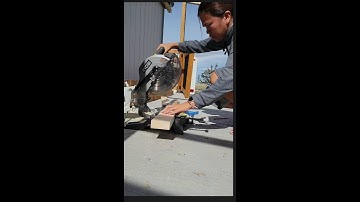Wife Use Mitre Saw  for the First Time| Ryobi #shorts