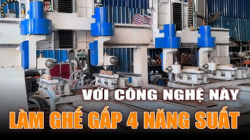 Máy CNC 3D 5 Trục 4 Đầu Làm Việc Đồng Thời Gấp 4 Lần Năng Suất Cho Sản Xuất Ghế | Kingwoodmac