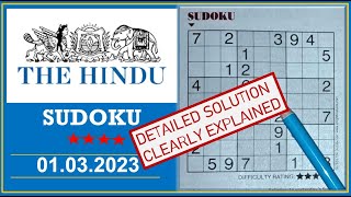 Video# - 430  How to Solve 4 Star Hindu Sudoku Mar 01, 2023 - Step by Step Solution