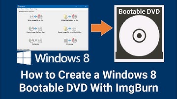How To Make A Windows 8  Bootable DVD With Imgburn!