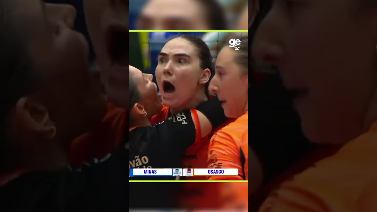 O PONTO DECISIVO DO PRIMEIRO SET DE OSASCO X MINAS🏐 | #shorts | ge tv