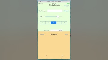 Tip Calculator app - iOS application