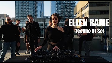 Ellen Rame - Techno DJ Set on Rooftop | Live in Calgary [Sunset Session]