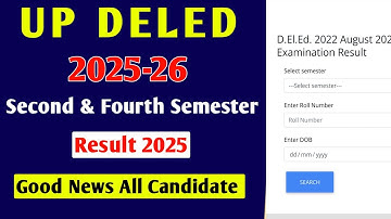 up deled 2nd semester result 2025 | up deled 4th semester result 2025 | up deled 2nd/4th result 2025