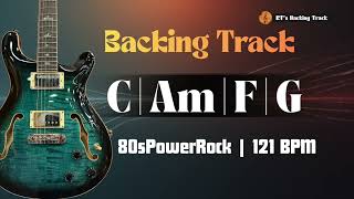 80sPowerRock BACKING TRACK C Major | 121 BPM