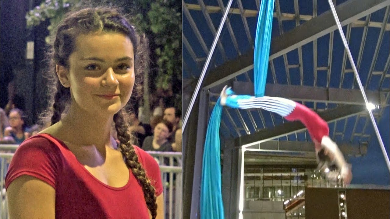 Alexandria Performs Aerial Silks at SPARKcon 2019