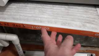 Air filter replacement on Payne HVAC unit.