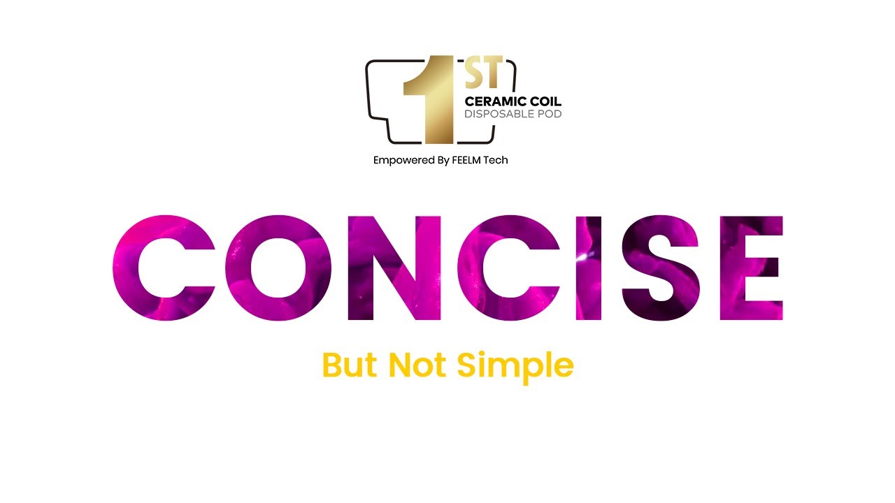 1st Ceramic Coil Disposable Pod_Concise But Not Simple