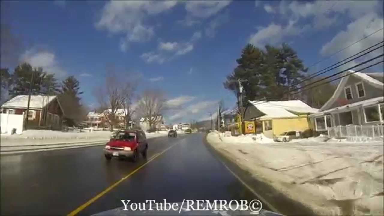 Driving Through North Conway, N.H. In Winter YouTube