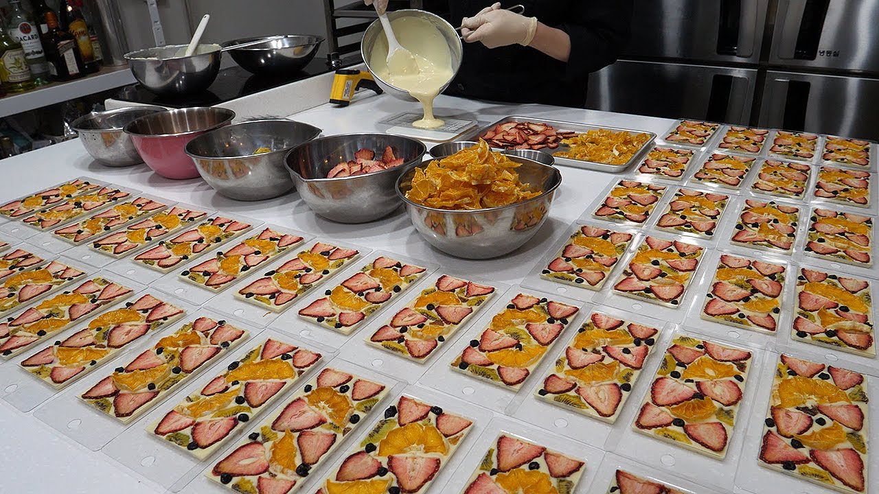 фруктовый шоколад ручной работы - корейская уличная еда