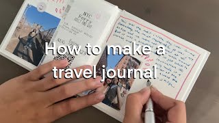how to make a travel journal  ✈️  + trying a fountain pen 🖋 (ft bastion)