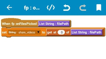 Video sharing in sketchware