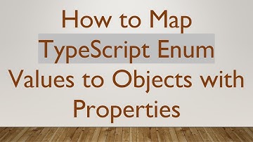 How to Map TypeScript Enum Values to Objects with Properties