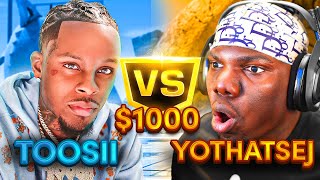 YoThatsEJ goes Against rapper Toosii in $1000 Wager... They had a ZEN! (WAGER OF THE YEAR NBA 2K24)