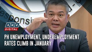 PH unemployment, underemployment rates climb in January | ANC