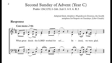 Responsorial Psalm 2nd Sunday of Advent (Year C) - New Lectionary 2024