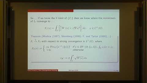 DNM | Prof. Irene Fonseca | A homogenization result in the gradient theory of phase transitions