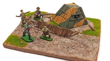 Japanese Steel Pill Box 1/72 Scale DIY How to Build