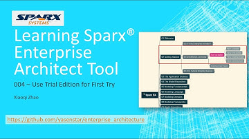 Learn Sparx Enterprise Architect Tool 004 - Use Trial Edition (as sample) for First Try