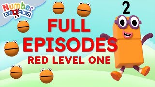 red level one full episodes 1 10 learn to count numberblocks homeschooling