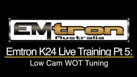 Emtron K24 Civic Live Training Part 5: Low Cam WOT Tuning | Evans Performance Academy