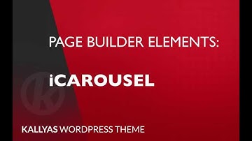 Icarousel (Page Builder Element in Kallyas WordPress theme v4.0 )