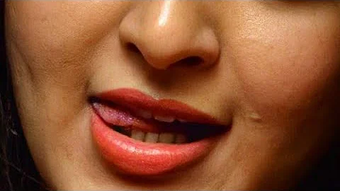 Anushka Shetty Beautiful Vertical Lips Closeup