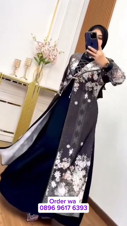 Mode Gamis Dres Kombinasi Motif Terbaru Cantik Elegant. serovi. 315 k