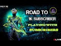 ROAD TO 1 K SUBSCRIBERS /TGB ARASAN ON LIVE / FREE FIRE LIVE MAX #tgbarasan #fftamil