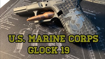U.S. Marines Glock 19 Custom Stippling