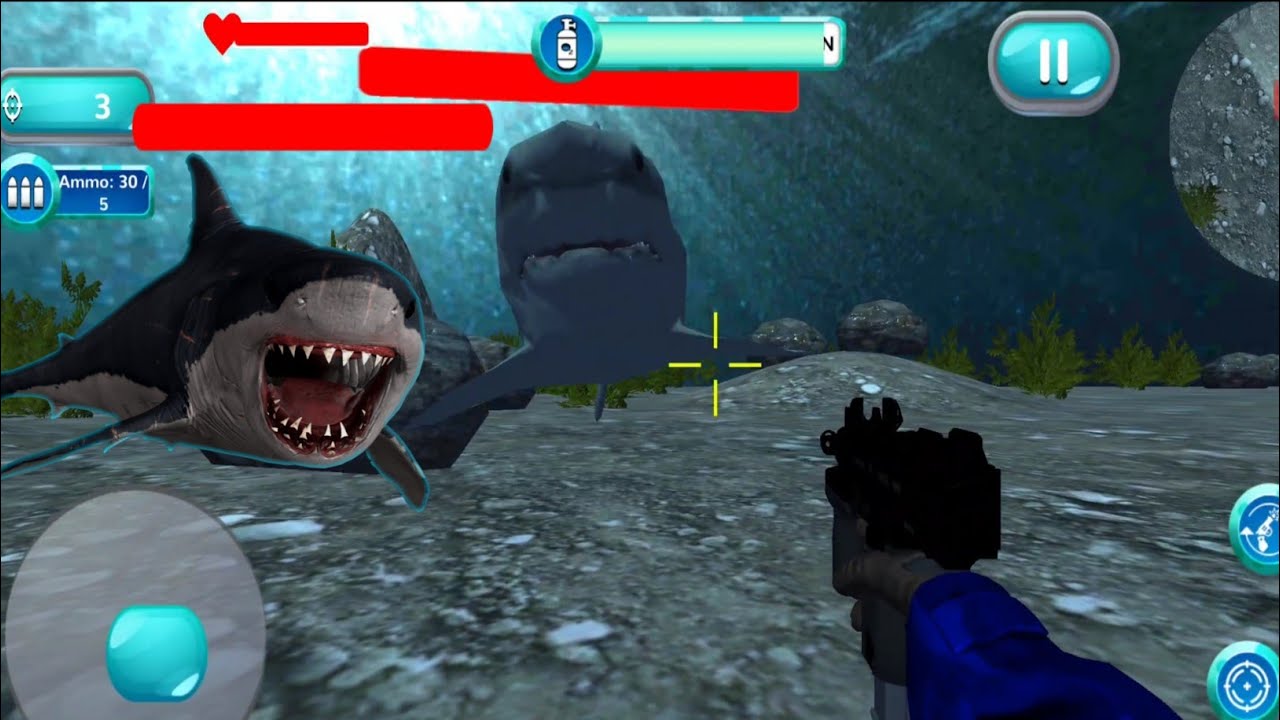 Wild Angry Shark Shooting Sim Android Gameplay - YouTube