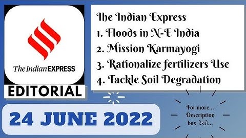 24th June 2022 | Gargi Classes The Indian Express Editorials and Ideas Analysis | By R.K. Lata