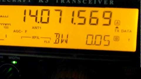 Elecraft K3 filter and PSK-31 decode demonstration