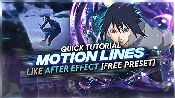 MOTION LINES LIKE AFTER EFFECT [FREE PRESET] | QUICK TUTORIAL [ALIGHT MOTION]
