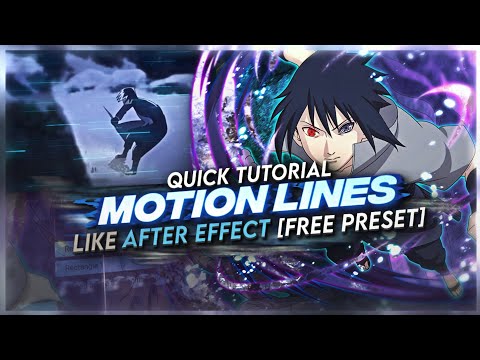 MOTION LINES LIKE AFTER EFFECT [FREE PRESET] | QUICK TUTORIAL [ALIGHT MOTION]