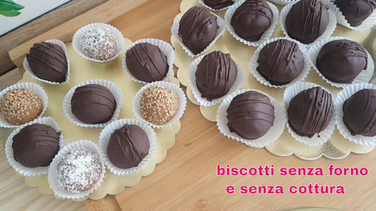biscotti con pochi ingredienti, senza forno e senza cottura, pronti in 5 minuti buonissimi.