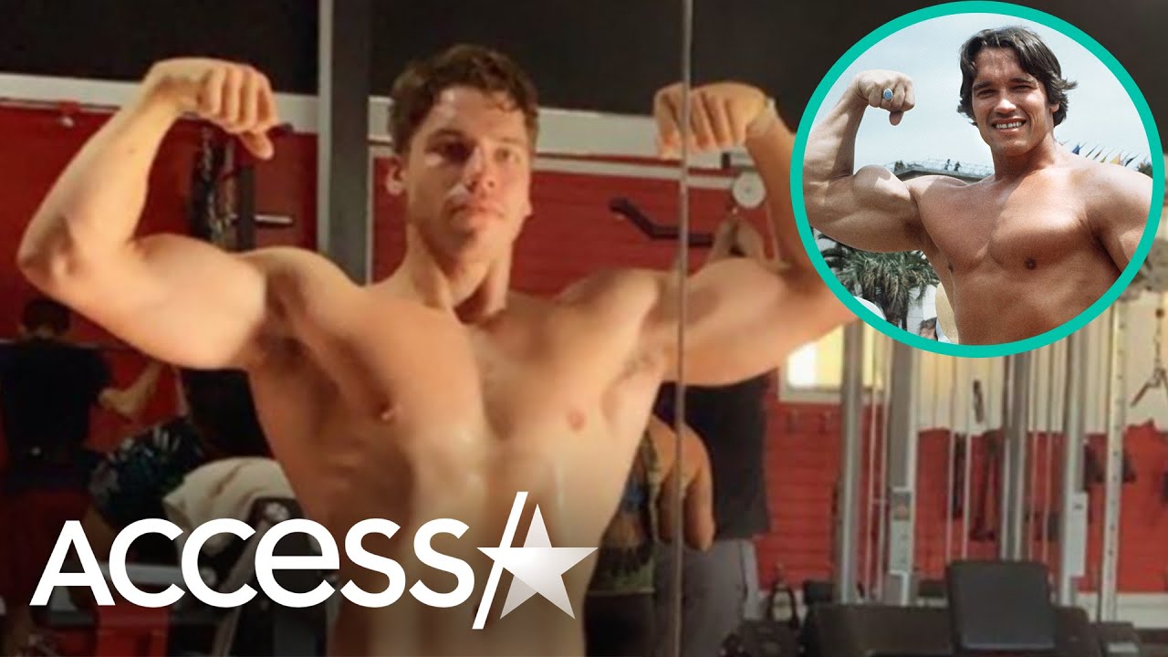 Arnold Schwarzenegger's Son Channels Dad With Bulging Biceps