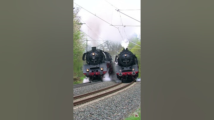 Der Wahnsinn: Parallelfahrt mit Dampfloks