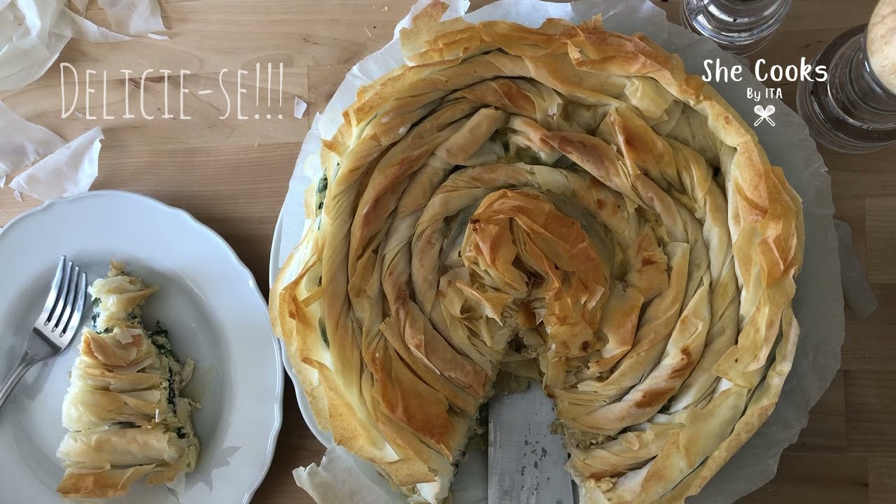 Tarte Filó de Frango e Espinafres