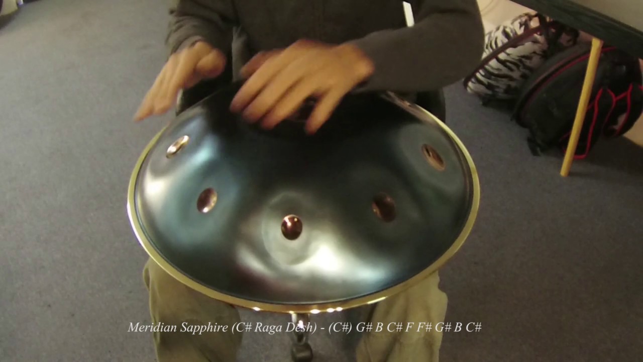Meridian Handpan - Sapphire (C# Raga Desh)