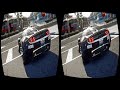 3D SBS | Incredible footage of police car chase