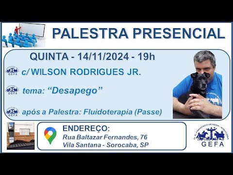 Assista: Palestra Presencial - c/ WILSON RODRIGUES JÚNIOR (14/11/2024)