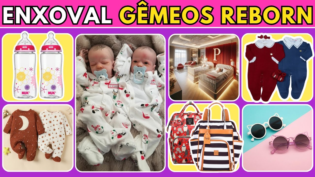👶👶 QUIZ DE BEBÊS REBORN GÊMEOS | FAÇA SUAS ESCOLHAS FOFAS 💕🍼