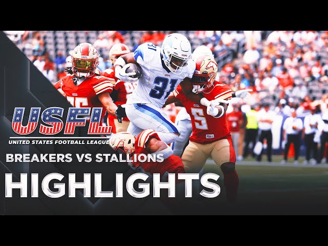 Breakers vs. Stallions: USFL's best battle for South Division