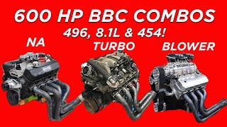 HOW TO MAKE 600HP BIGBLOCK CHEVY POWER. FROM CHEAP, JUNKYARD TURBO 8.1L TO ALLMOTOR 496 TO SC 454