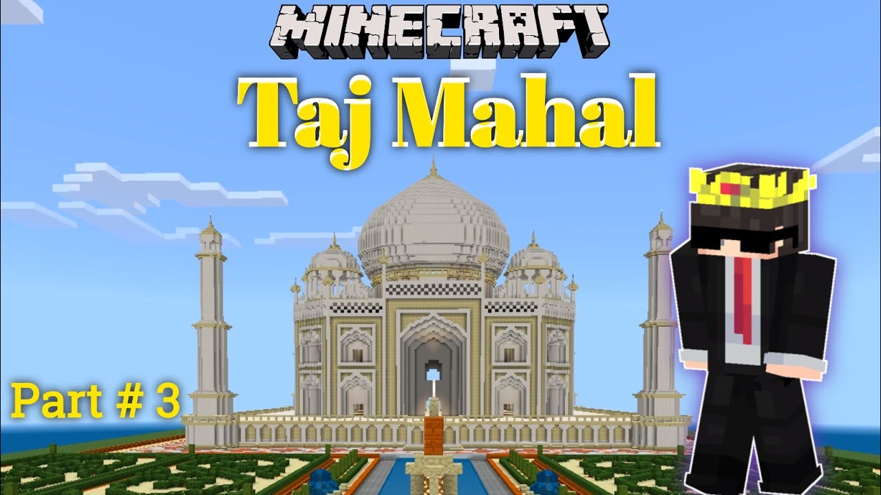 How to Build Taj Mahal In Minecraft PE | I Build Tan Mahal In Minecraft ...