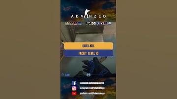 [FACEIT: LEVEL 10] Quad-kill🔥 #advanzedcs #cs2 #csgo #csgohighlights #cs2clips #counterstrike