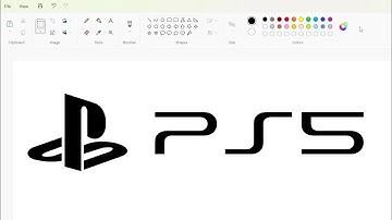 How to draw the PlayStation 5 logo using MS Paint | How to draw on your computer