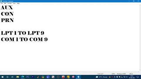Can You Create Folders with Names: "AUX" "CON" "NUL" "PRN" "COM1 TO COM9" "LPT1 TO LPT9"